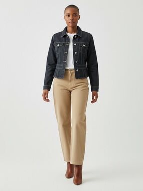 Vintage GAP Jean Jacket Dark Wash Blue Denim 2001 Y2K Size Small